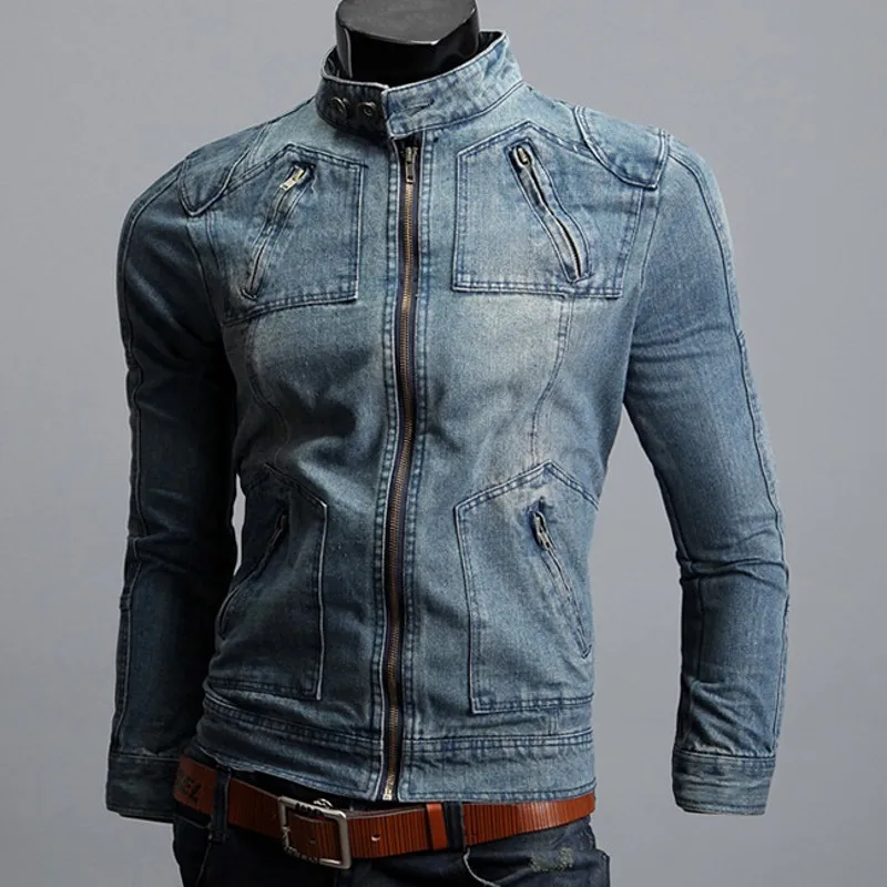 Manteau Homme 2020 Модные мужские джинсовые куртки куртка на молнии пальто для мужчин Aqueta