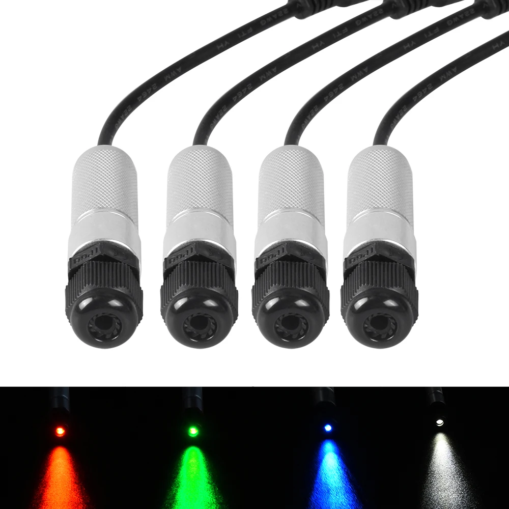 

DC12V 1W 4mm Led Light Source Red Blue Green White Color Mini LED Illuminator For Side Glow Fiber Optic Cable Car Decoration