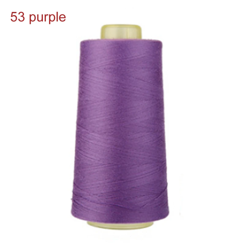 53 purple 3000 ярдов Длина швейная нить 40 S/2 нити полиэфирная нить многоцветная катушка Швейные аксессуары - Цвет: 53 purple