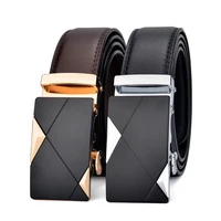 mens genuine leather belt 2022 new trend korean youth business casual belt fashion brand brown automatic buckle cowhide belt