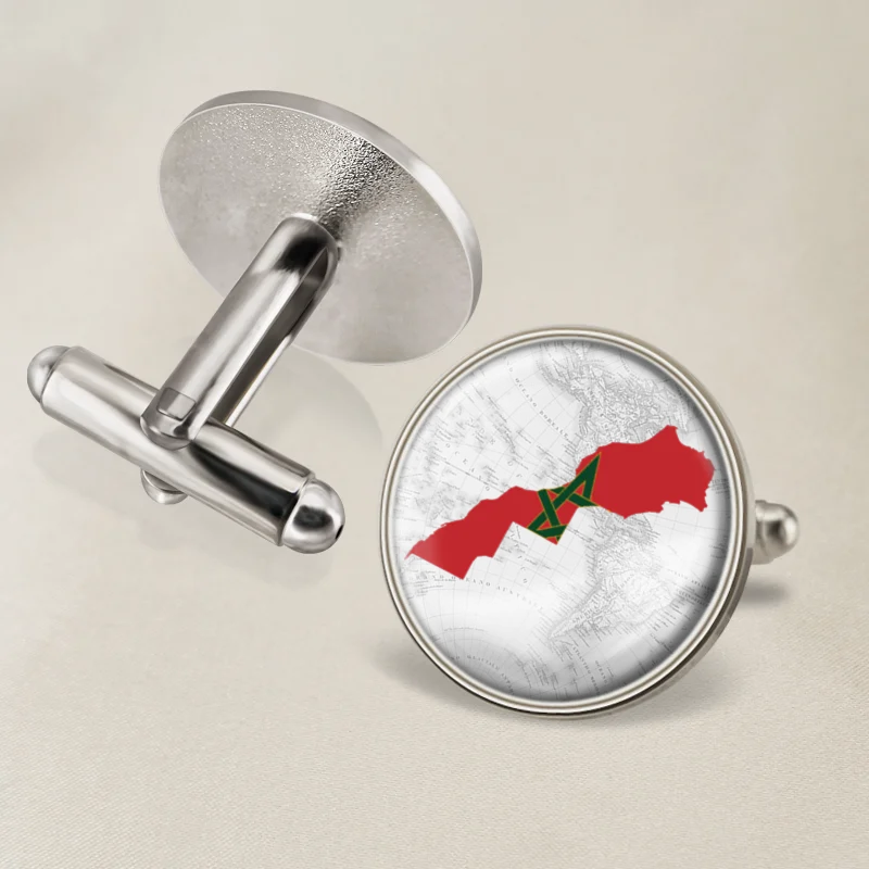 Запонки герб Марокко с гербом марокканского флага | Украшения и аксессуары