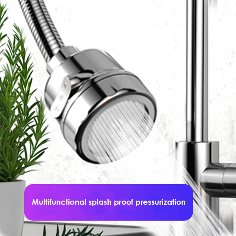 

Swivel Faucet Aerator Adjustable 3 Modes Sprayer Filter Diffuser Water Saving Nozzle Faucet Connector Kitchen Accessories