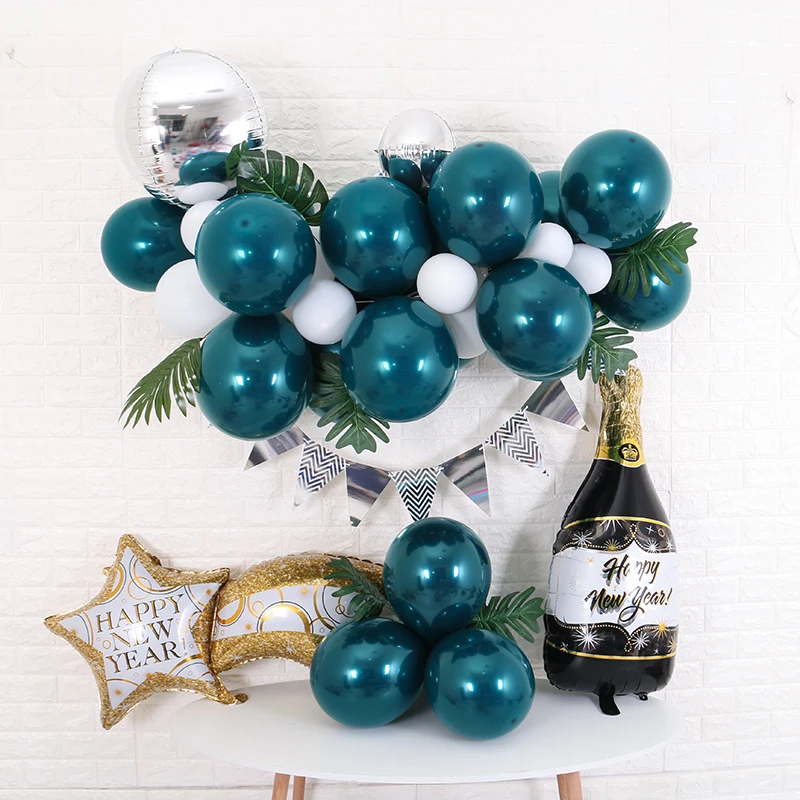 10 шт. 12 дюймов тропические бирюзовые шары воздушные деко день рождения гелиевые