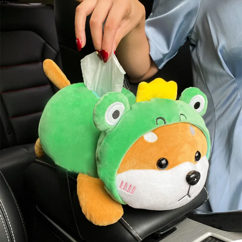 

Car cartoon armrest box tissue pumping Cartoon car seat back creative car Paper Towel tissue bag