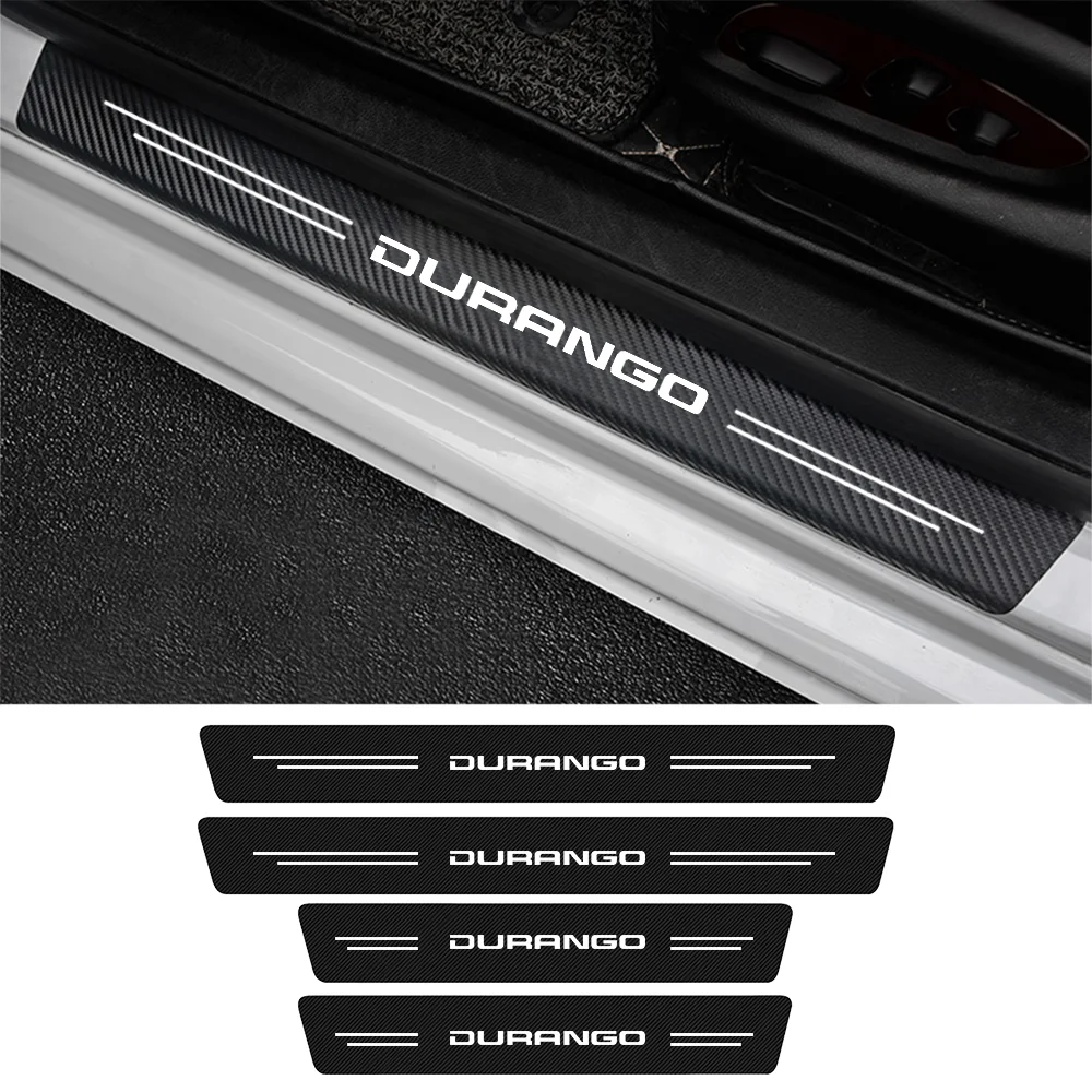 

4Pcs For Dodge Durango 2021 2020 2019 2018 2017 2016 2015 2014 -1998 Model SRT Parts Car Door Threshold Sill Sticker Accessories