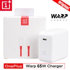 Оригинальное зарядное устройство OnePlus 8 T Warp Charge 65, белое зарядное устройство стандарта ЕС и США, кабель Type C-Type C 65 Вт One Plus 9 8 T 8 pro 7T N10