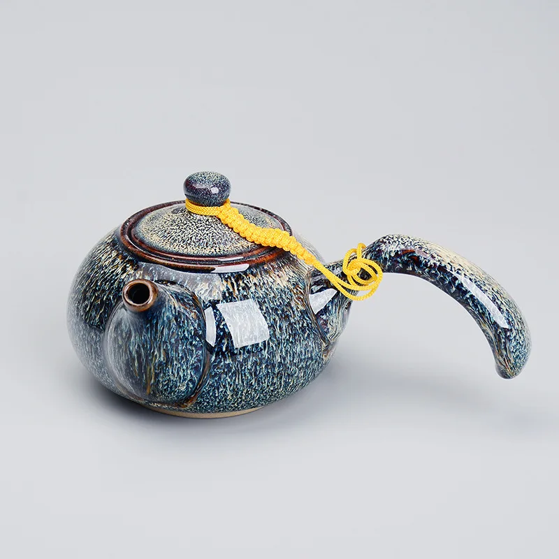 

Handmade Ceramics Thick Tea Pot Chinese KungFu Tea Teapot Scented Afternoon Tea Accessory