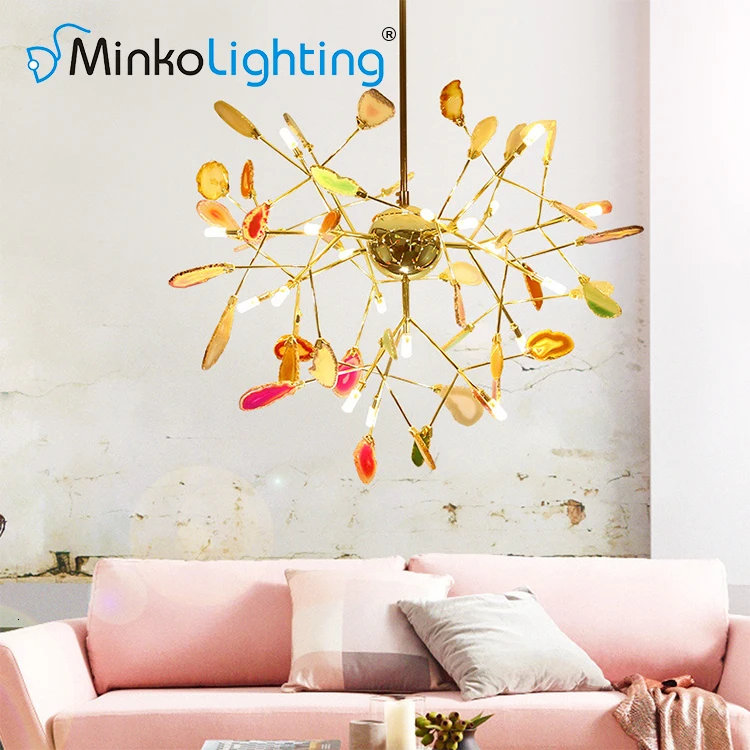 Led подвесное Освещение Современная Люстра декоративная железная Подвесная лампа