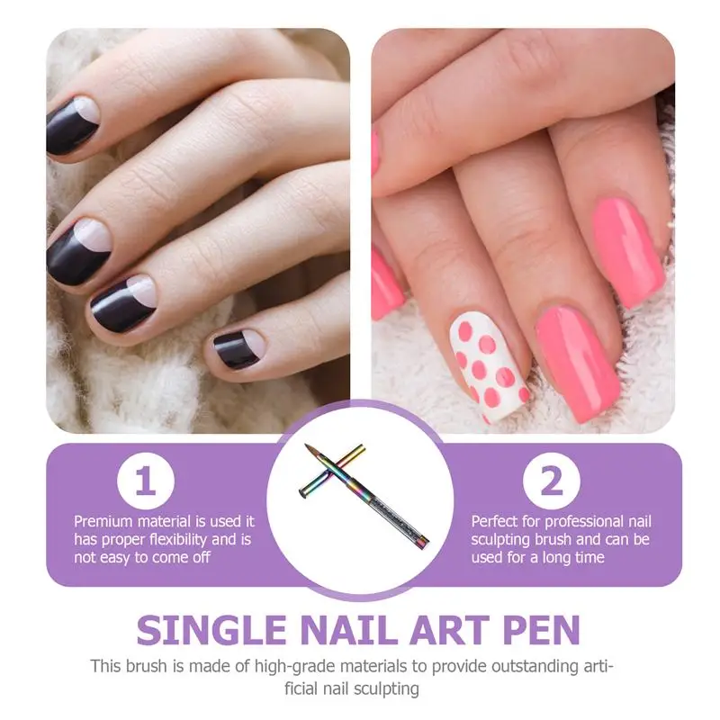

1Pc Manicure Pen Brush Nail Art Drawing Pen Carving Plotting Brush Tool Pen