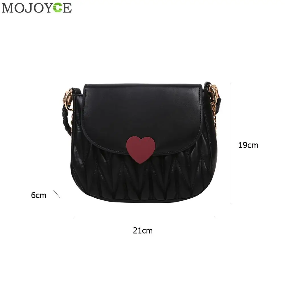 Модная сумка-мессенджер на цепочке из искусственной кожи для женщин