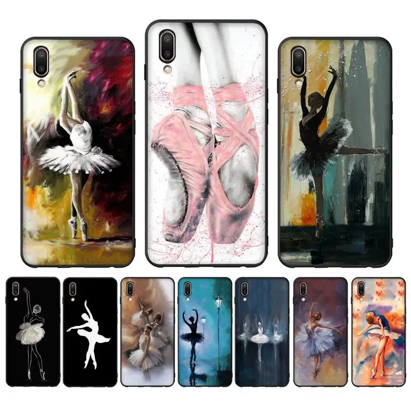 

Ballet Dance Girl Ballerina Phone Case For Oppo Reno Realme C3 6Pro Cover For vivo Y91C Y17 Y19 Funda Capa
