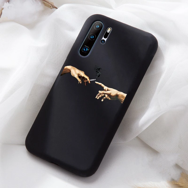 Мягкий ТПУ Матовый чехол с космонавтом луной для huawei P20 P20Lite P20Pro P30 чехол Fundas Coque чехол для huawei Honor 10 20 чехол - Цвет: 01