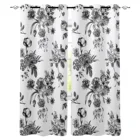 Черно-белые затемняющие шторы в викторианском стиле с цветами для спальни, гостиной, роскошные оконные шторы