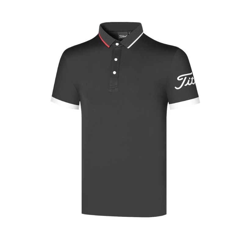 

Golf men's short sleeve T-shirt 2021 summer quick drying breathable polo shirt slim fit sports casual shirt