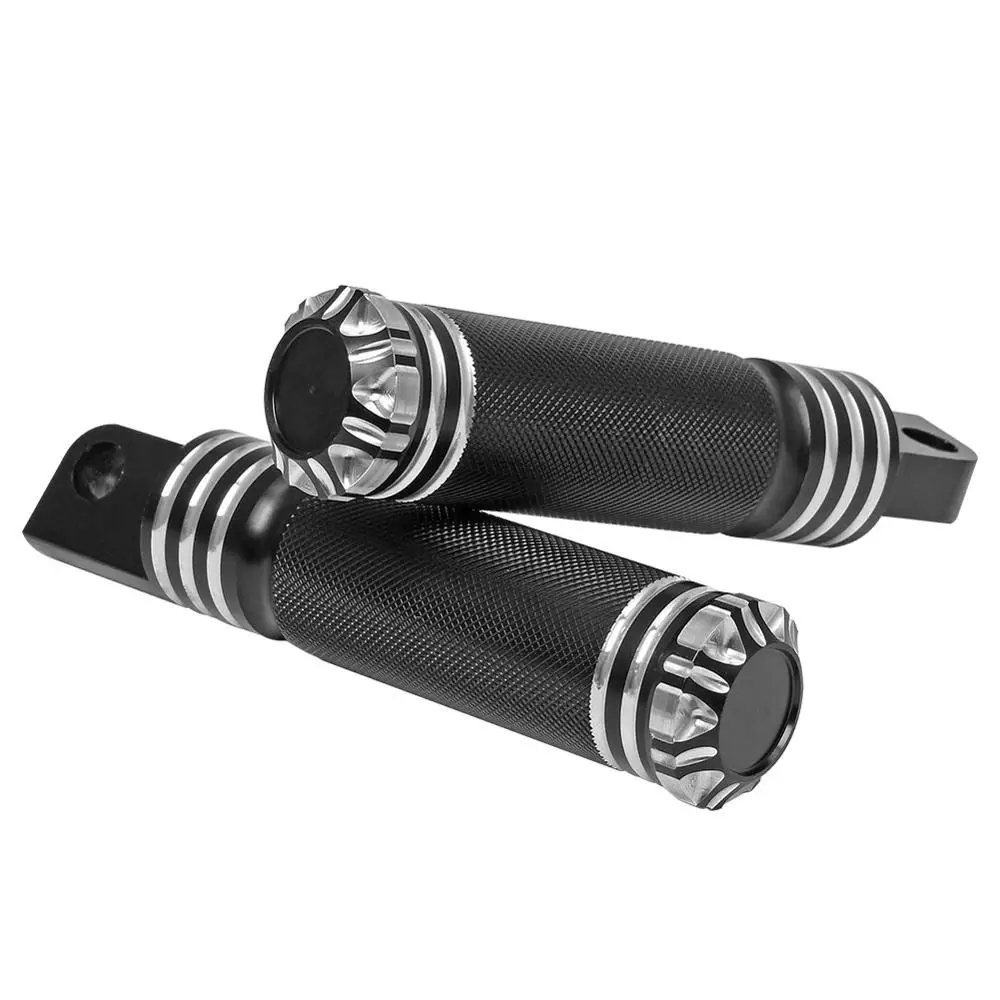 Запчасти для мотоциклов кафе гонщик подножки Передняя Задняя черная подходят