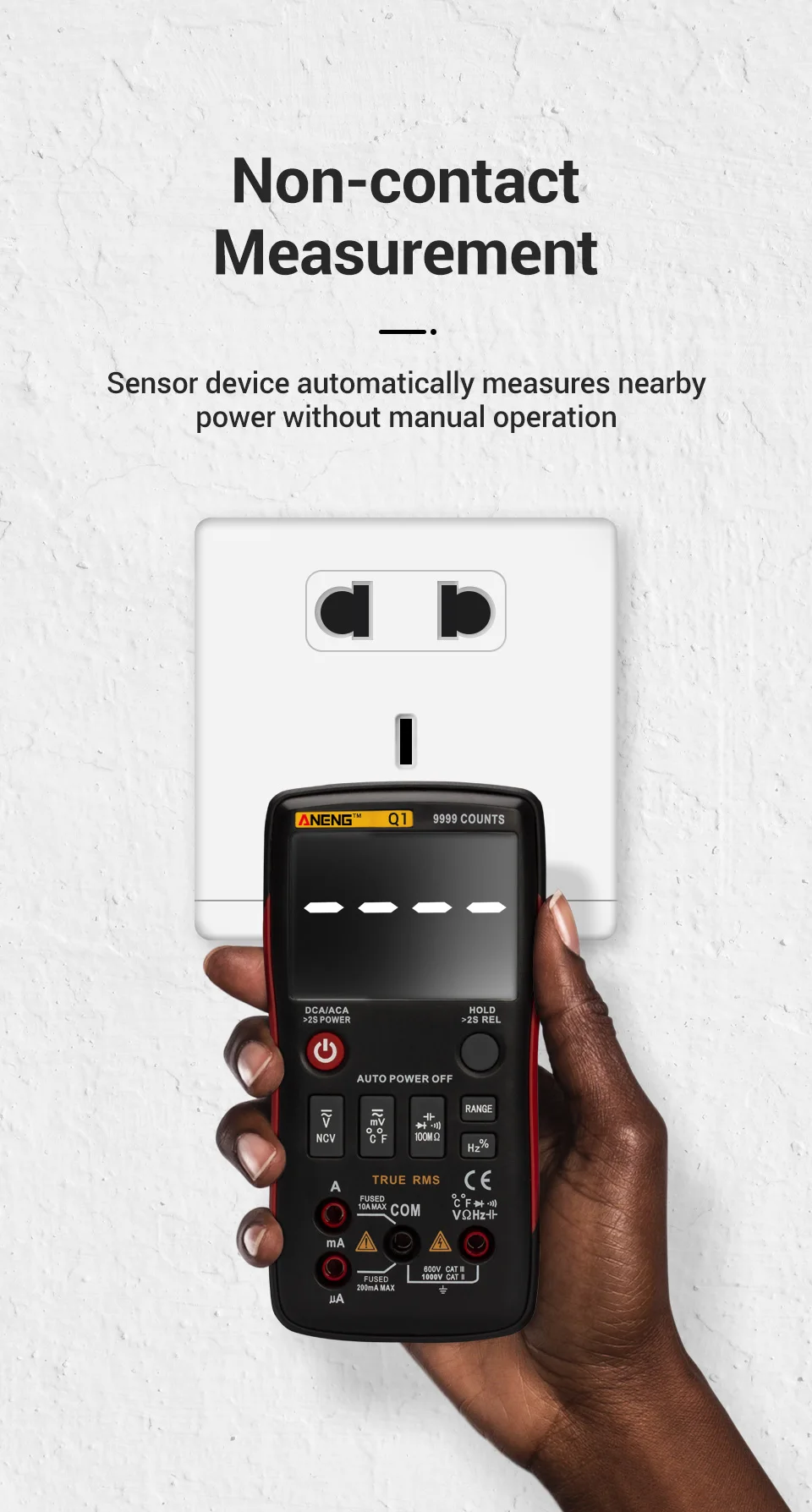 ANENG Q1 мультиметр тестер 9999 мультиметр цифровой rm409 esr meter digital multimeter транзистор тестер указатель напряжения конденсаторов tester мультиметры мультиметр с термопарой dc dc analog multimeter