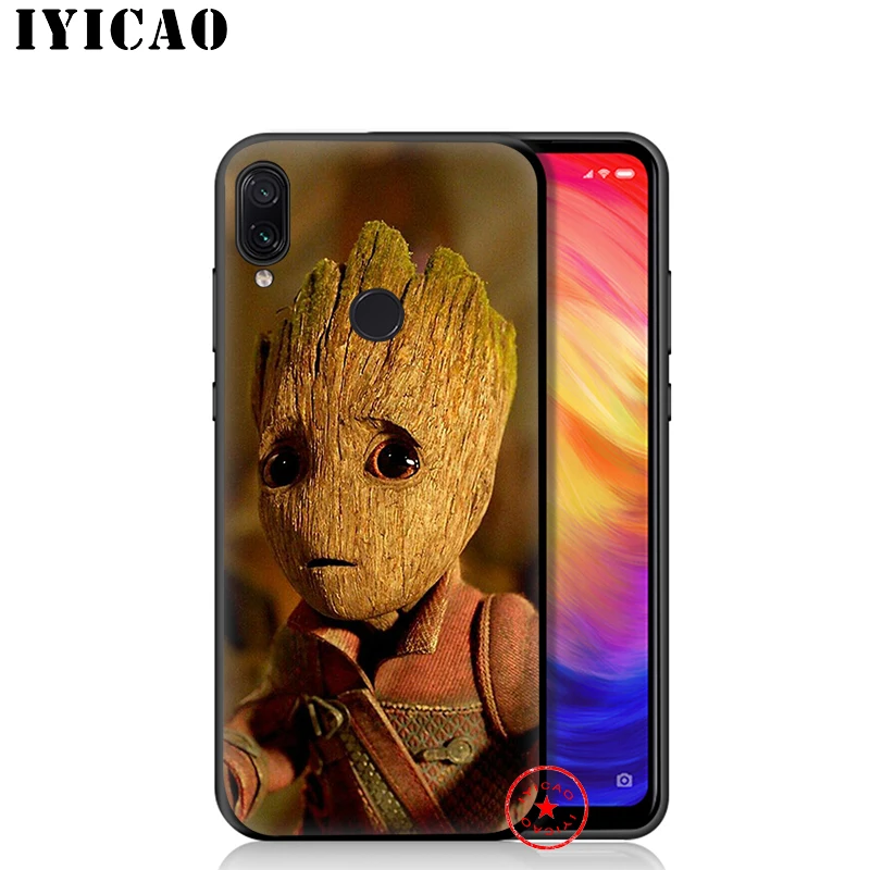 Чехол IYICAO Guardian Groot Raccoon Soft для Redmi K20 8A 7A 7 6 Pro 6A 5 Plus 5A 4X 4A S2 Go Silicone