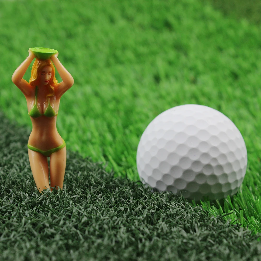 6Pcs Novelty Sexy Bikini Golf Tees Plastic Holder Accessories