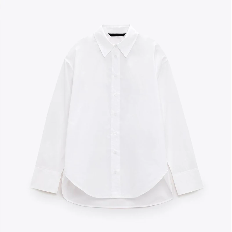 

ZAAHONEW New Spring Autumn Women Office Blouse Single-Breasted Lapel Loose Female Shirts Tops Coat