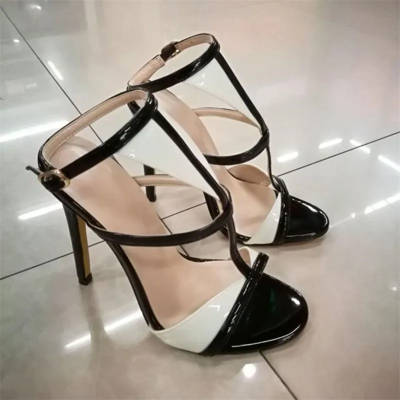 

BBZAI Summer New pattern Net red shoes woman high-heeled shoes Sexy women's shoes Sandals 12CM Stiletto heels 3-13 14