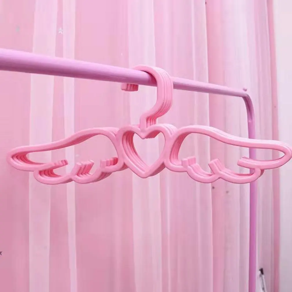 

Household clothes rack Adult multifunctional love wings hanger beautiful angel clothes plastic hanger