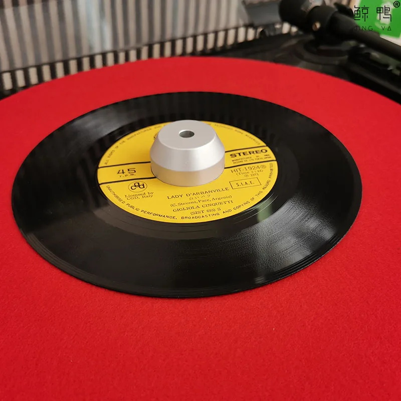 45 RPM Адаптер прочный твердый алюминий центральный переходник для 7-дюймовой EP