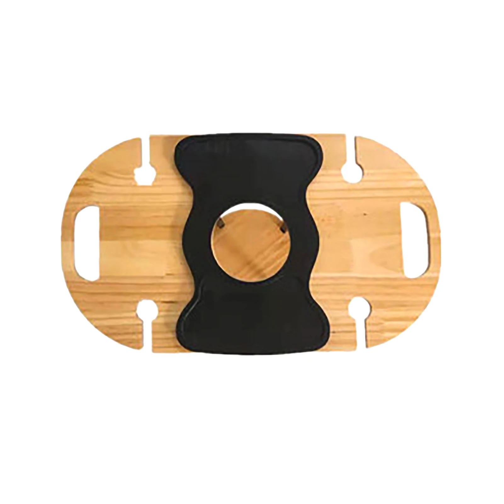 

Round Outdoor Garden Party Picnic Beach Family Travel Camping Wooden Foldable Wine Table Desktop Glass Holder Portable Stand