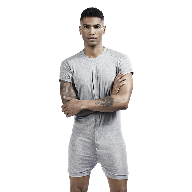 New Men's Bodysuit Bodywear Tank Top and Shorts Set Tight Sexy Jumpsuit fashion vest | Мужская одежда