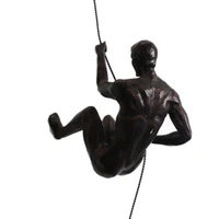 nordic style climbing figure sculpture office living room wall decoration resin crafts statue for home decor accessories