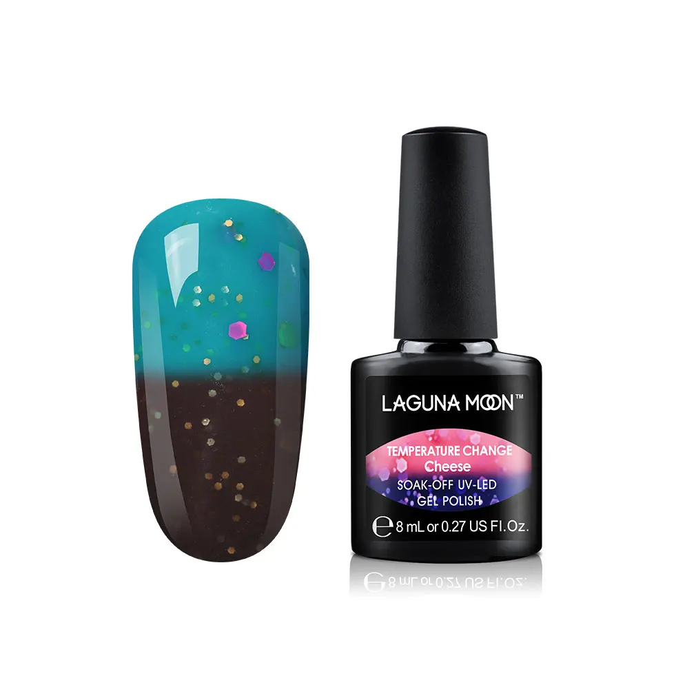 Lagunamoon 8ml Cheese Change Color UV Gel Nail Polish Temperature Change Color Soak Off Nail Art Varnish Gellak Hybrid Lacquer - Цвет: 26