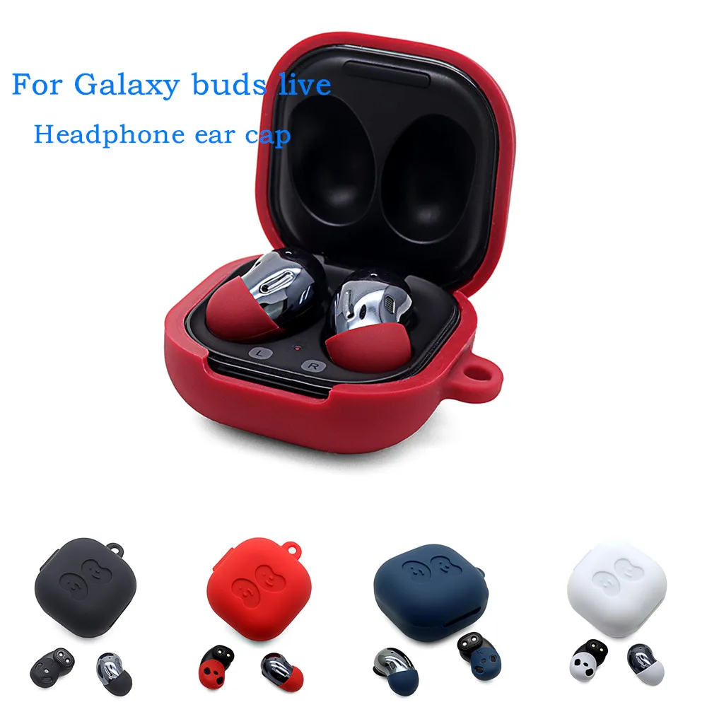 

New 1Pair Soft Silicone Earbuds Protection Cover Eartips Ear Cap for S-AMSUNG -Galaxy Buds live Bluetooth Earphones Headphones