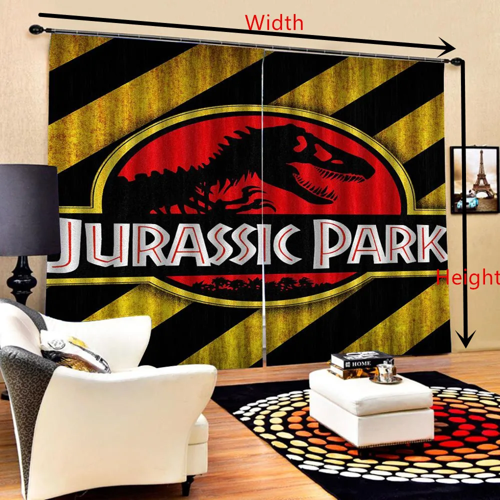 Динозавр мультфильм окна шторы утолщаются гостиная спальня декоративные кухня