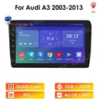 Автомагнитола 2 DIN, Android 10, gps, для Audi A3 8P 2003-2012 S3 2006-2012 RS3 2011, стерео, аудио, навигация, 4g lte, Wi-Fi