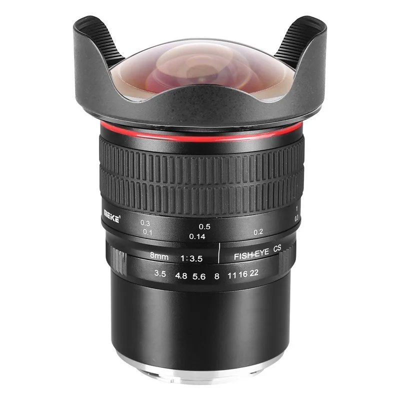 

Объектив для фотоаппарата Meike 8 мм F3.5 Ultra HD рыбий глаз для Nikon F Mount D7100 D5300 D750 D3100 D3200 D5100 D90 DSLR APS-C/Full-Fram