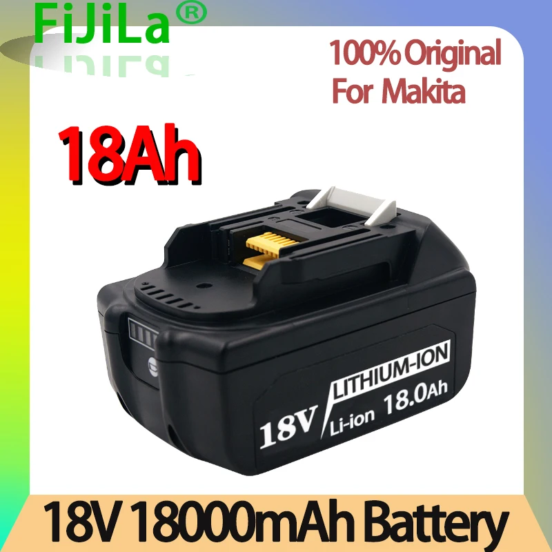 

2PCS 18V 12.0Ah Rechargeable Battery 12000mah Li-Ion Battery Power Tool Battery for MAKITA BL1880 BL1860 BL1830+3A Charger