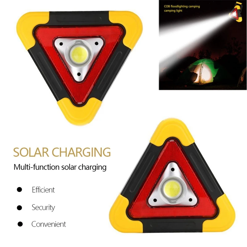 Многофункциональный светодиодный светильник на солнечной батарее с тройным