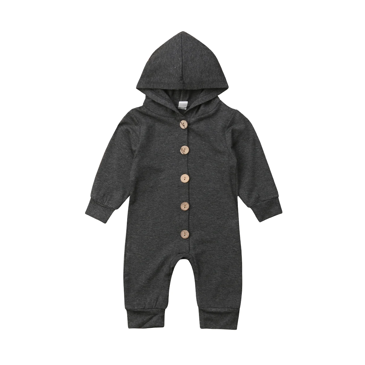 4 Styles Hoodies Rompers Long Sleeve Autumn Newborn Kids Baby Boy Infant Solid Romper Buttons Jumpsuit Clothes Outfits