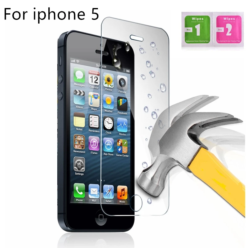 1 шт абсолютно новое закаленное стекло для 5 Полное защитное на экран iPhone +