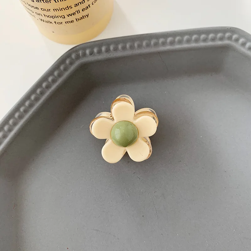 

New Style Barrettes Women's Sweet Flower Grip Back of the Head Hair Clip Headdress GIRL'S Cute Bang Clip