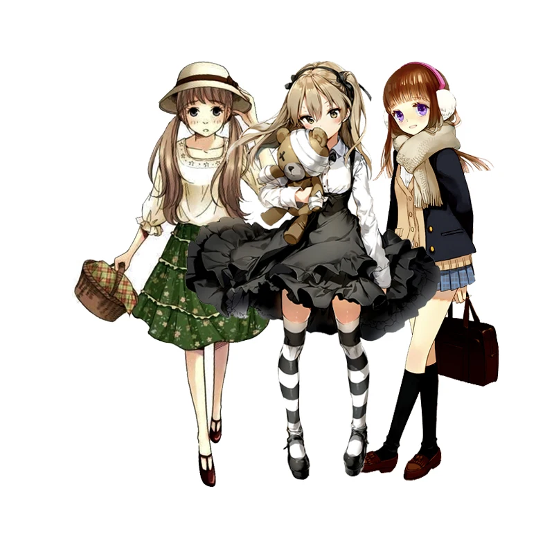 12 шт. в упаковке платье для девочек стиле аниме Стикеры s ремесла и Скрапбукинг