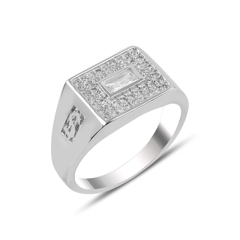 

Silverlina Silver Zircon Stone Ring