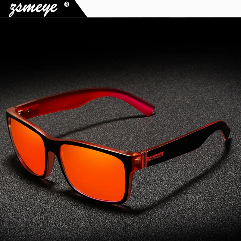 Спортивные мужские солнцезащитные очки ZSMEYE поляризационные ярких цветов