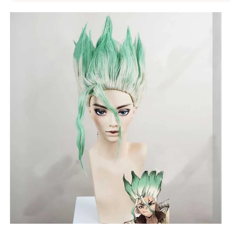 

Anime Dr. Stone Senku Ishigami Cosplay Costume Adult Senku White Male Full Set Halloween Christmas Carnival Party Costume Wig