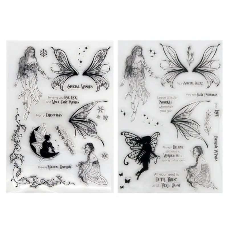 

Sending You Love Luck Transparent Silicone Stamp DIY Scrapbook Rubber Coloring Embossed Diary Decor Template Reusable 15*21.5cm