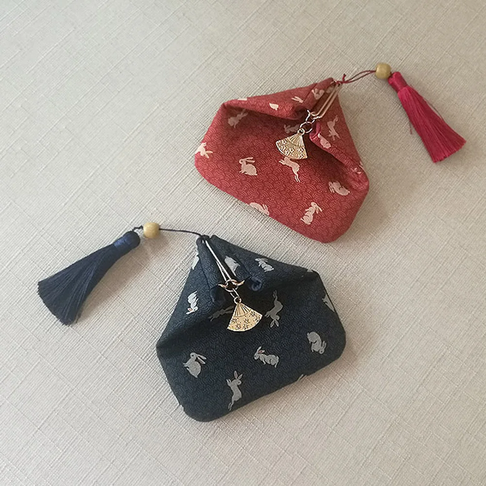 women cute japanese mini wallet magnet button coin purse pouch bag