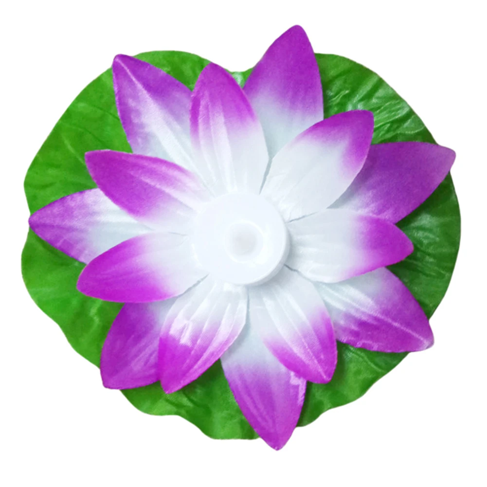 Электрическая свеча LED Желая свет сад Пруд бассейн воды поплавок цветок лотоса