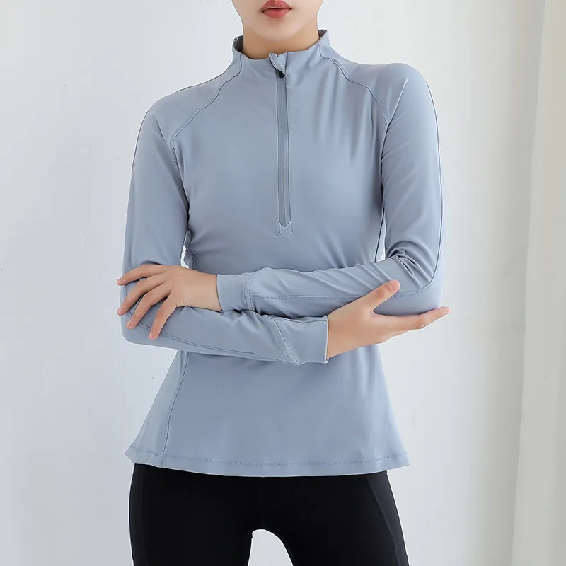 Женское спортивное пальто на молнии осенний и зимний фитнес-костюм тонкий