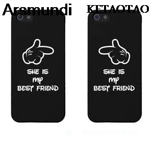 KETAOTAO She от моего лучшего друга милые чехлы для телефонов iPhone 5C 5S 6S 7 8 Plus XR XS Max X 6