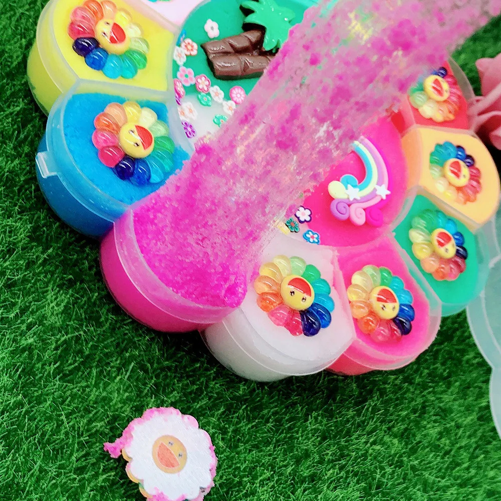 Слайм хлопковый с кристаллами 300 мл|Украшения своими руками для вечеринки| |