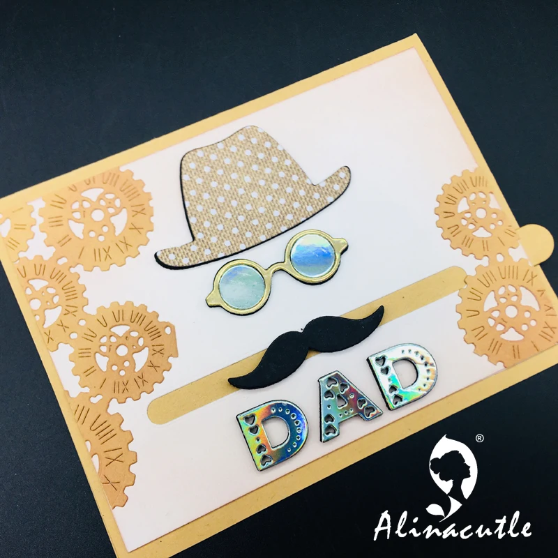 Штампы для резки металла штампы отцов шляпа на День отца альбом скрапбукинга